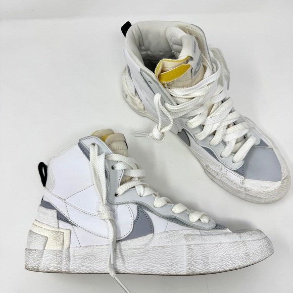 Nike Shoes - Nike sacai x Blazer Mid White Grey Tennis Shoe Sneakers